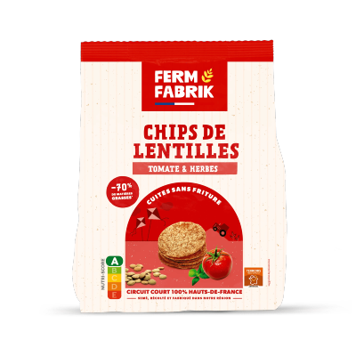 Chips de lentilles - Tomate et herbes
